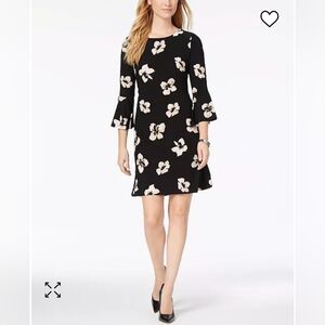 Tommy Hilfiger Floral Bell Sleeve A-Line Dress